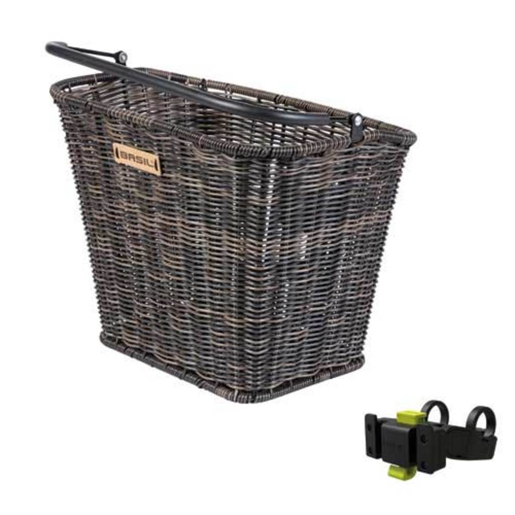 Mand Basil Bremen Rattan Look KF - Voorop Afneembaar Stuur - Nature Brown Mand Basil Bremen Rattan Look KF - Voorop Afneembaar Stuur - Nature Brown